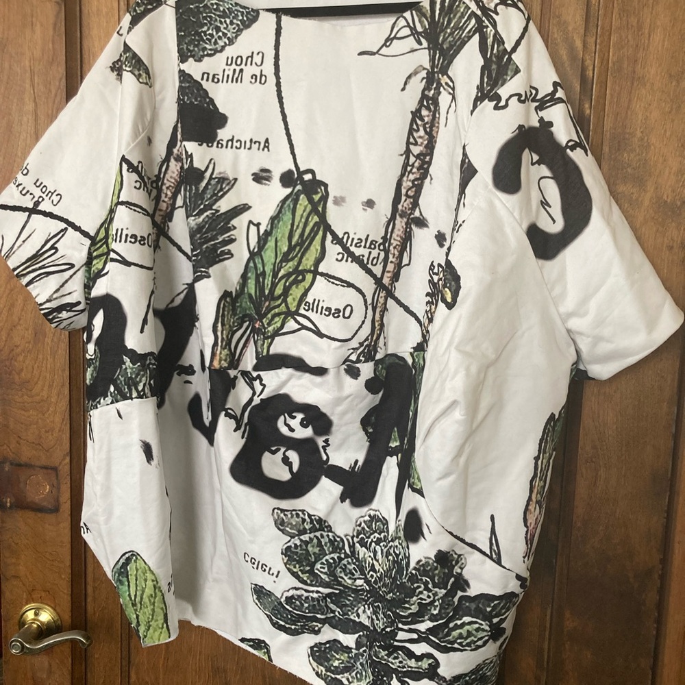 Graphic Print Oversized long tunic